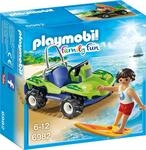 PLAYMOBIL Family Fun 6982 Surfer mit Strandbuggy, Ab 6 Jahren