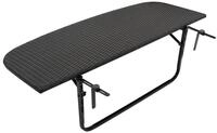 DEGAMO Balkonh&auml;ngetisch H&auml;ngetisch 120x40cm, Gestell Metall, Tischplatte Polyrattan