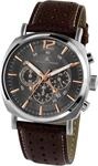 Jacques Lemans Herren-Armbanduhr Lugano Analog Quarz Leder 1-1645H
