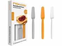 Fiskars Frühstücksmesser-Set, 3-teilig, Kunststoff, Weiß/Orange/Grau, Functional