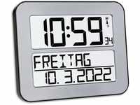 TFA Dostmann TimeLine Max Funk-Wanduhr, 60.4512.54, digital, übersichtliche Funkuhr,