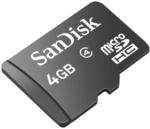 SanDisk Micro SDHC 4GB Class 4 Speicherkarte