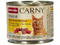animonda Carny Katzenfutter Senior, Nassfutter für Katzen ab 7 Jahren, Rind + Huhn