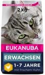 Eukanuba Katzenfutter trocken mit frischem Huhn, 2 kg