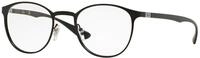 Ray-Ban RX6355 2503 50 Rayban RX6355 2503 50 Rund Brillengestelle 50, Schwarz