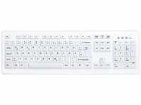 Active Key AK-C8100F-U1-W/GE Kompakte Hygiene Tastatur, USB Weiß