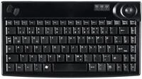 Active Key AK-440-TU-B/GE Kleine Trackball Tastatur, Industrie 4.0, USB Schwarz