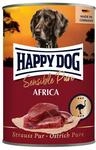 Happy Dog Sensible Pure Africa (Strau&szlig;) 6 x 400 g