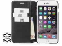 STILGUT Leder-Hülle kompatibel mit iPhone 6s Plus mit Kreditkarten-Fächern und