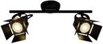 BRILLIANT Lampe Movie LED Spotrohr 2flg schwarz matt | 2x LED-PAR51, GU10, 5W