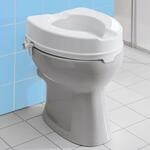 Toilettensitzerh&ouml;hung, Toilettenaufsatz WC-Aufsatz mit Hygiene- Ausschnitt &