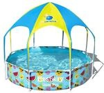 Bestway Steel Pro Aufstellpool mit Sonnenschutzdach "Splash-in-Shade" ohne Pumpe &Oslash;