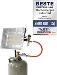 ROTHENBERGER Industrial Heizstrahler inkl. Piezo, 0,4 m Propangas-Schlauch und 50