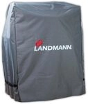 LANDMANN | Grill-Schutzh&uuml;lle | Grillabdeckung | Wetterfest | M | Grau | Wasserdicht