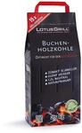 LotusGrill Buchen-Holzkohle 2,5 kg! Speziell entwickelt f&uuml;r den raucharmen
