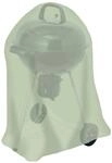tepro Abdeckhaube Universal f&uuml;r Kugelgrill gro&szlig;, beige (73 x 73 x 90 cm)