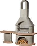 Buschbeck Grillkamin, grau/terra, 65 x 180 x 203 cm