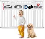 BabyDan Premier, extra breites Treppenschutzgitter zum Klemmen, 112-119,3 cm,