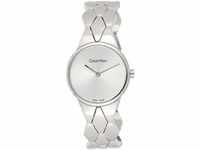 Calvin Klein Damen Analog Quarz Uhr mit Edelstahl Armband K6E23146