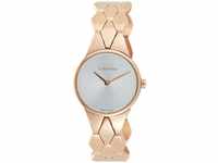 Calvin Klein Damen Analog Quarz Uhr mit Edelstahl Armband K6E23646