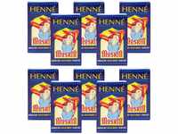 Hennedrog - Henna Masria Feurigrot 10 Pack (XXL) - Plant-Based Hair Dye in Red...