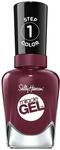 Sally Hansen Miracle Gel Nagellack ohne k&uuml;nstliches UV-Licht V-Amplified, Weinrot,