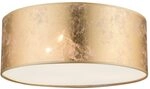 Globo Deckenleuchte Wohnzimmer Amy, Kunststoff, gold, 40 cm