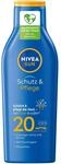 NIVEA SUN Schutz & Pflege Sonnenmilch LSF 20 (250 ml), Sonnencreme f&uuml;r 48h