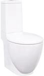 vidaXL Keramik Toilette Badezimmer Bad WC Sp&uuml;lkasten Waagerechter Abgang Doppel