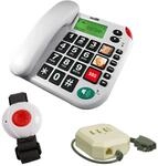 MaxCom KX481SOS: Hausnotruf Telefon mit Notrufarmband, schnurgebundenes