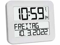 TFA Dostmann TimeLine Max digitale Funkuhr, 60.4512.02, Wanduhr zur einfachen