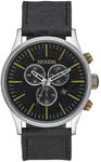 Nixon Unisex-Armbanduhr Sentry Analog Quarz Leder A405-2222-00