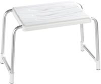WENKO Duschhocker Secura Wei&szlig; - Wannenhocker, 120 kg Tragkraft, Kunststoff, 50 x 32