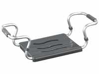 WENKO Badewannensitz Secura Silber - ausziehbar, Aluminium, 55-65 x 18 x 26 cm,