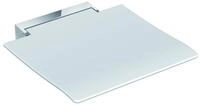 HEWI Klappsitz 350, Duschsitz 350x373 mm, Sitz klappbar, Wei&szlig;/Anthrazitgrau,...