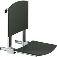 Keuco 34981010037 Plan Care Klappsitz zum Einh&auml;ngen verchromt/schwarzgrau