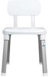 Weinberger Duschhocker h&ouml;henverstellbar 43-53 cm mit R&uuml;ckenlehne | Belastbar bis