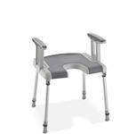 Aquatec&reg; Sorrento Duschhocker mit Armlehnen und Hygieneausschnitt