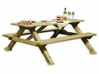 Gartenpirat Picknicktisch aus Holz/Biergartengarnitur Tegernsee