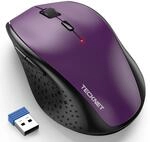 TECKNET Kabellose Maus, 4800 DPI 2.4G Funkmaus mit USB Empf&auml;nger, 30 Monate