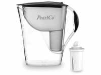 PearlCo Fashion-Wasserfilter (anthrazit) mit 1 Classic Filterkartuschen -...