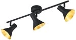 Reality Leuchten R80163002 Spotleuchte, Metall, schwarz / gold