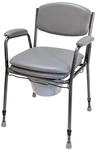 Drive Medical Toilettenstuhl TS 130, schwarz-silber