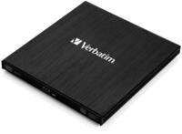 Verbatim Externer Slimline Blu-ray-Writer, USB 3.0-Anschluss, Blu-ray-Player,