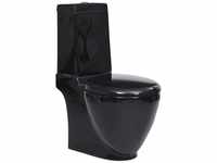 vidaXL Keramik Toilette Badezimmer Bad WC Spülkasten Waagerechter Abgang Doppel