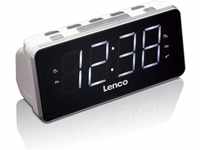 Lenco Radio-Wecker CR-18 Uhrenradio mit riesigem LED-Display (4,6 cm), dimmbar,...