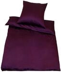 Kinzler B-10004/14 hochwertige Baumwoll-Satin Bettw&auml;sche Uni, modern, 40x80 +