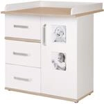 roba Wickelkommode mit Wickelansatz 'Pia', mit 2 Bilderrahmen, praktische Einteilung,