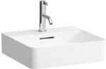 Laufen VAL Handwaschbecken, 1 Hahnloch, mit &Uuml;berlauf, 450x420, wei&szlig;, Farbe:...