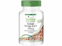 Fairvital | Omega-3-6-9 Kapseln - HOCHDOSIERT mit 2000mg LeinsamenÖl (Flaxseed...
